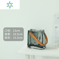 三维工匠北欧简约轻奢创意皮革提手花瓶玻璃水养插花玫瑰客厅餐桌装饰摆件 小号手提包