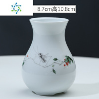 三维工匠创意陶瓷小花瓶北欧风插花干花客厅桌子电视柜餐桌家居装饰品摆件 颜-花瓶-意秋 中等