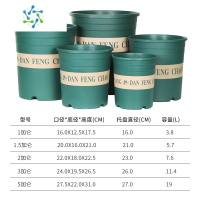 三维工匠加厚耐用加仑盆第三代控根透气树脂月季绣球塑料花盆阳台种花种菜花盆容器