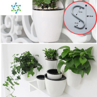 三维工匠壁挂花盆绿萝吊篮盆墙上多肉吊兰懒人自动吸水挂壁半圆塑料悬挂式花盆容器