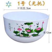 三维工匠无孔睡莲荷花盆缸家用仿陶瓷树脂加厚铜钱草水培碗莲塑料深高花盆花盆容器