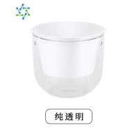 三维工匠吊篮花盆透明简约自动吸水懒人花盆水培植物悬挂式绿萝吊兰盆花盆容器