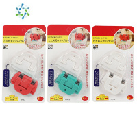 三维工匠食品袋夹子封口夹奶粉零食夹密封器厨房食物防潮夹薯片牛奶密封夹 小号6个[颜色随机]