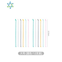 三维工匠密封棒保鲜条防潮密封夹塑料袋食物奶粉封口夹子强力出料口封口棒 大号(混色)12支