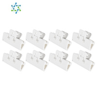 三维工匠封口夹厨房夹子零食密封食品奶粉薯片塑料保鲜牛奶封口防潮夹 大号封口夹[8个装]