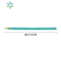 三维工匠食品袋夹子封口夹袋子食物封口机保鲜防潮零食袋密封夹塑料密封棒 15cm随机色 [10根]