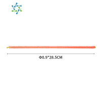 三维工匠食品袋夹子封口夹袋子食物封口机保鲜防潮零食袋密封夹塑料密封棒 28.5cm随机色 [10根]