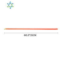 三维工匠食品袋夹子封口夹袋子食物封口机保鲜防潮零食袋密封夹塑料密封棒 35.5cm随机色 [10根]