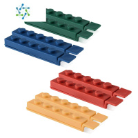 三维工匠食品密封夹封口夹封口器食品夹零食夹子密封器积木保鲜夹食物防 马卡龙色(16个装)