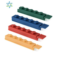 三维工匠食品密封夹封口夹封口器食品夹零食夹子密封器积木保鲜夹食物防 马卡龙色(4个装)