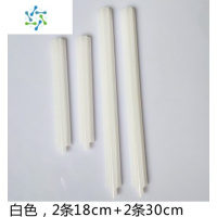 三维工匠保鲜夹密封条加长大号宠物狗猫粮袋子茶叶防潮棒条零食品袋封口条 [大号]蓝黄色(4条装)18cm+30cm各夹子