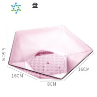 三维工匠果盘创意现代客厅茶几 瓜子坚果盘家用糖果盘子 办公室零食干果盘 五角星[红色]*3