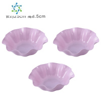 三维工匠现代家用果盘客厅干果盘子水果盘茶几零食糖果盘创意瓜子盘塑料盘 北欧紫色-三个装