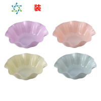 三维工匠塑料北欧水果盘家用甜品客厅现代创意瓜子干果茶几果盆零食糖果盘 混色4个