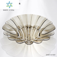 三维工匠ins风亚克力果盘创意现代简约家用客厅茶几零食糖果水果瓜子托盘 砗磲-灰色