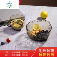 三维工匠2022新款网红水果盘玻璃客厅茶几小家用轻奢零食糖果盒果篮ins风 茶色中号[赠一只茶色牛奶杯]