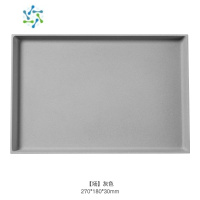 三维工匠水泥茶盘家用干果盘创意简约客厅茶几零食摆件收纳北欧ins [场]灰色 收藏加购优先发货