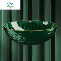 三维工匠轻奢风果盘多层创意现代客厅茶几零食盘家用高端办公室网红水果盘 轻奢绿[不带铁架]