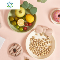 三维工匠塑料果盘网红水果盘家用客厅现代创意瓜子干果茶几果盆零食糖果盒 6556甜甜圈果盘2个装颜色随机