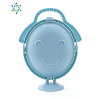 三维工匠果盘三层折叠水果盘家用客厅创意瓜子干果茶几果盆零食糖果点心盘 北欧蓝