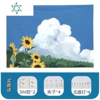 三维工匠ins风挂布墙面装饰卧室房间布置画布学生宿舍床头挂墙墙布背景布装饰画