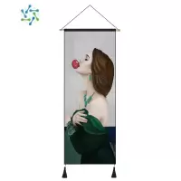 三维工匠现代轻奢挂毯客厅装饰画网红ins墙布挂布卧室改造背景布挂画布艺