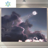 三维工匠网红云朵ins风挂布卧室床头画布宿舍墙布房间布置挂毯背景布装饰装饰画