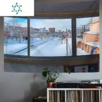 三维工匠ins网红窗户背景布卧室墙布床头挂布租房宿舍墙装饰挂毯简约画布装饰画