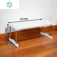 三维工匠厨房置物架衣柜分层隔板桌面台面橱柜书桌收纳架柜子隔层厨柜层架 长51 宽24 高20 cm 1层整理隔板