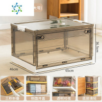 三维工匠衣柜收纳器房间床头置物架分层隔板整理架子宿舍柜子零食玩具箱 茶色-牛乳白[巨大号]可收纳厚被子、冬衣整理隔板