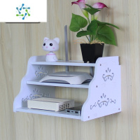 三维工匠机顶盒置物架子墙上电视柜整理架路由器收纳盒支架壁挂隔板搁板 3层整理隔板