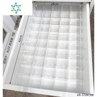 三维工匠ALEX阿来斯抽屉分隔板化妆品口红眼影分类整理透明亚克力收纳隔板 隔离粉底液[9层、6层抽屉柜] AR-整理隔板
