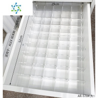 三维工匠ALEX阿来斯抽屉分隔板化妆品口红眼影分类整理透明亚克力收纳隔板 隔离粉底液[5层抽屉柜] AR-ST0整理隔板