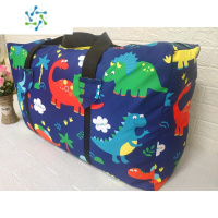 三维工匠棉被袋子收纳袋婴儿专用编织大容量搬家学生幼儿园被子衣服行李袋 可爱恐龙 180升超级大(装双人床被褥推荐)
