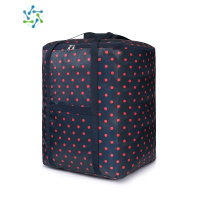 三维工匠行李袋搬家袋储物袋装被子收纳袋子牛津布棉被打包整理袋编织袋大 双层牛津 ♥幽兰红点 大号:45×35×45cm=