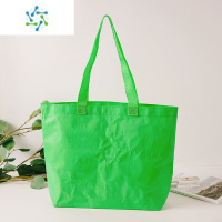 三维工匠白色编织袋子服装购物袋蛇皮手拎袋广告礼品单肩手提袋订做制logo 绿色中号:宽45*高33底10cm(50个)