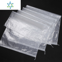 三维工匠座尚面粉编织袋5kg10斤20斤25公斤50斤 大米袋面粉包装袋定制印刷 5kg不印刷大米袋子 透明 30*47