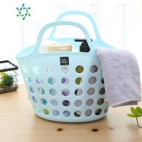 三维工匠洗澡篮洗浴软塑料学生可挂式收纳篮子洗漱用品宿舍澡堂手提浴室筐