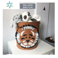 三维工匠衣物脏衣桶儿童玩具收纳筐可水洗毛毡大号脏衣篮宝宝杂物收纳箱收纳篮