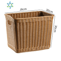 三维工匠衣物脏衣篮家用衣帽间脏衣服洗衣篓收纳筐 塑料编大号客厅杂物筐收纳篮