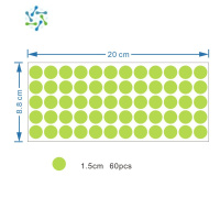 三维工匠夜光圆点发光贴纸荧光星星墙贴客厅卧室家居宿舍开关墙面装饰贴画 夜光圆点60个 中