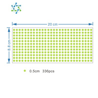 三维工匠夜光圆点发光贴纸荧光星星墙贴客厅卧室家居宿舍开关墙面装饰贴画 夜光小圆点 336个 中