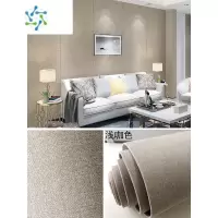 三维工匠亚麻加厚自粘墙纸床头软包立体墙板电视背景墙贴卧室装饰壁纸 浅咖色软包自粘墙布尺寸:长2.8米宽65厘米1卷 超大