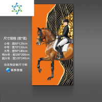 三维工匠入户玄关门自粘墙纸过道墙贴画走廊竖版贴画轻奢贴纸客厅墙壁壁画 一马当先-A 小