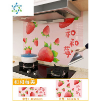 三维工匠厨房防油贴纸防水自粘墙贴防火防潮油烟机灶台专用壁纸 和和莓美 中