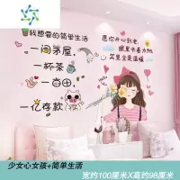 三维工匠墙纸自粘卧室翻新布置贴画房间墙壁背景墙面壁纸装饰3d立体墙贴纸 少女心女孩+简单生活 大