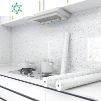 三维工匠厨房防油贴纸防水自粘墙纸壁纸墙贴专用防火加厚墙壁防潮瓷砖灶台 加厚款★鹅卵石50cm*5米[一张可用五年] 特大