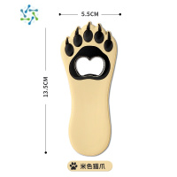 三维工匠创意卡通冰箱磁贴开瓶器起子3d立体多家用个性磁吸啤酒瓶起子 米爪 小墙贴