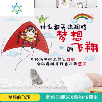 三维工匠学生励志标语墙贴语录班级布置教室装饰文化墙贴纸墙面学习贴画 梦想的飞翔 特大
