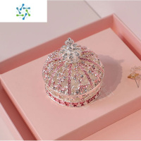 三维工匠求婚皇冠首饰盒欧式创意饰品收纳婚礼对戒指对戒盒子礼物盒饰品盒